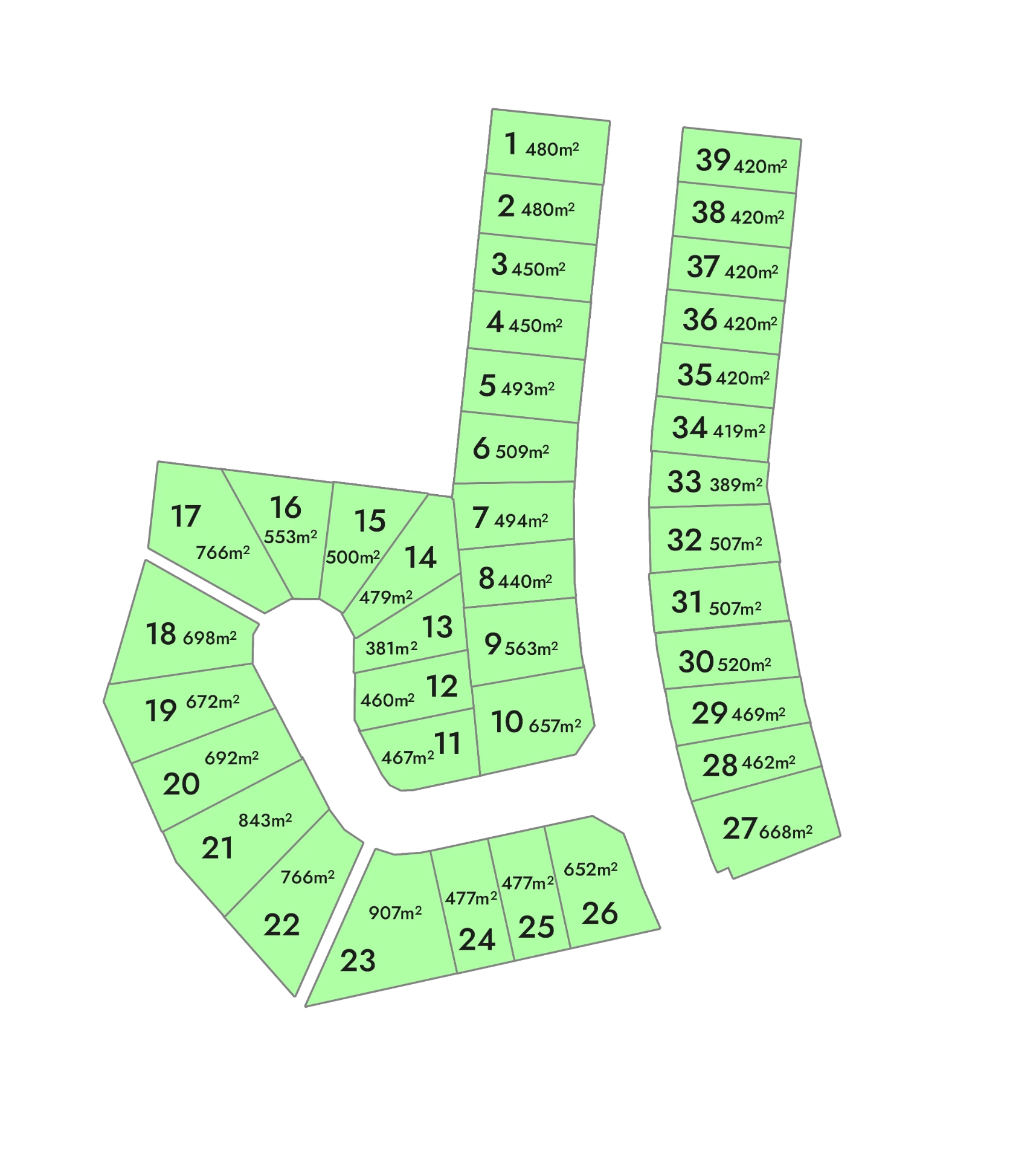 Stage 2 lot layout plan