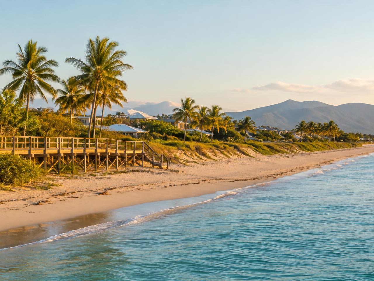 Bushland Beach coastline, Townsville, North Queensland